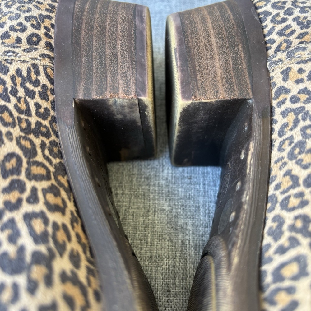 Lucky Brand BALEY 2 Women Size 8M Leopard Leather Boots Ankle Bootie - Picture 11 of 12